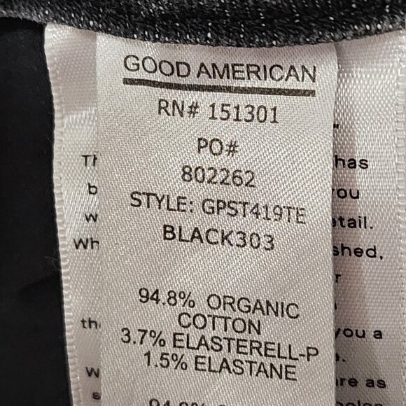 Good American Gray Wash Good Petite Straight Leg Jeans - Picture 9 of 9